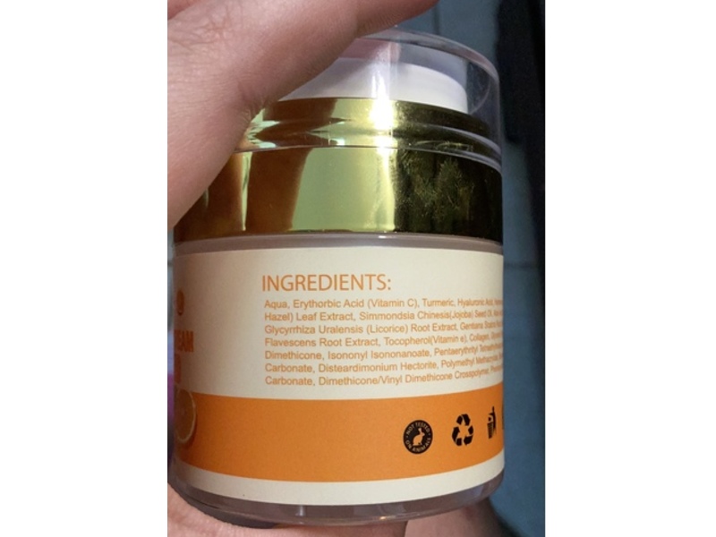 Dermaxgen Turmeric + Vitamin c Cream, 1.7 fl oz/50 mL