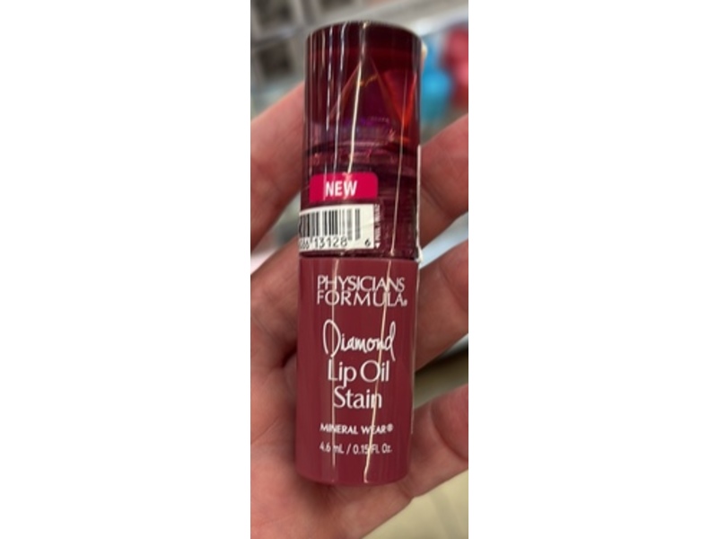 Physicians Formula Mineral Wear Diamond Lip Oil Stain, Brilliant Berry, 0.15 fl oz/4.6 mL