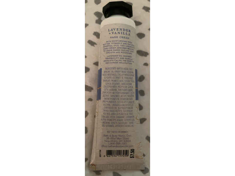Bath & Body Works Aromatherapy Sleep Hand Cream, Lavender + Vanilla, 1 fl oz/29 mL, Pack Of 2