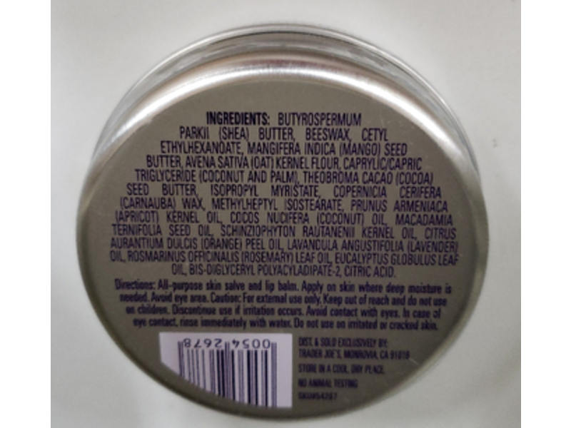 Trader Joe's Head To Joe's Moisturizing Balm, 2 oz/57 g