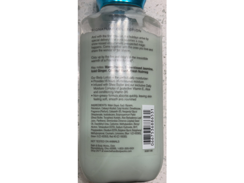 Bath & Body Works Frosted Wonderland Body Lotion, 8 fl oz/236 mL
