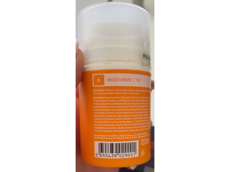 Paula’s Choice C5 Super Boost Moisturizer with 5% Vitamin C, 1.7 fl oz/50 mL