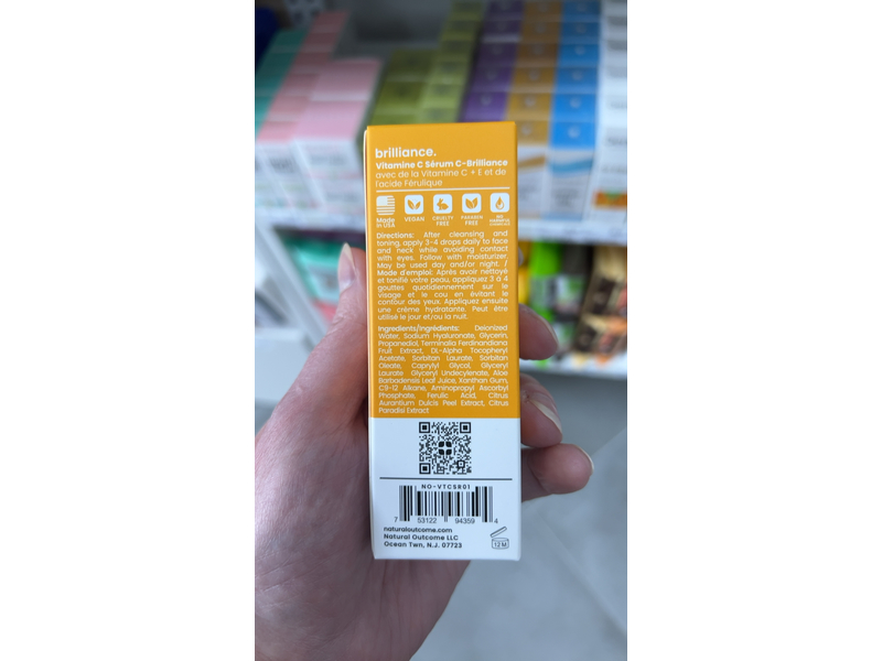 Natural Outcome Face Serum, Vitamin C & Ferulic Acid, 2 oz/60 mL