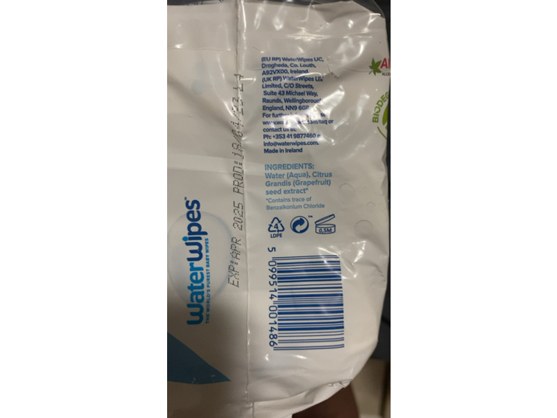 WaterWipes Baby Wipes, Pack Of 3
