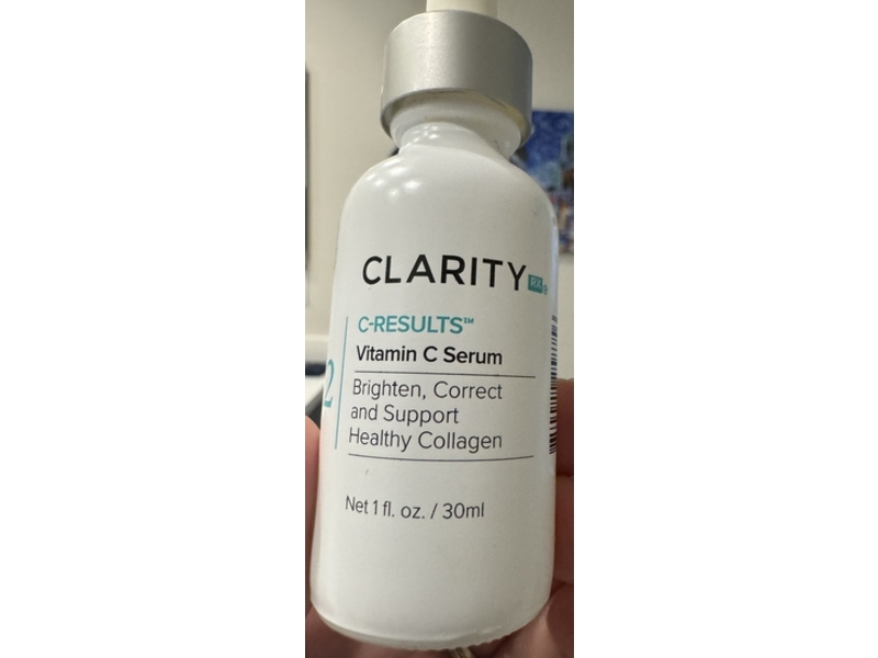 Clarity Rx C-Results Brightening Face Serum, Vitamin C, 1 fl oz/30 mL