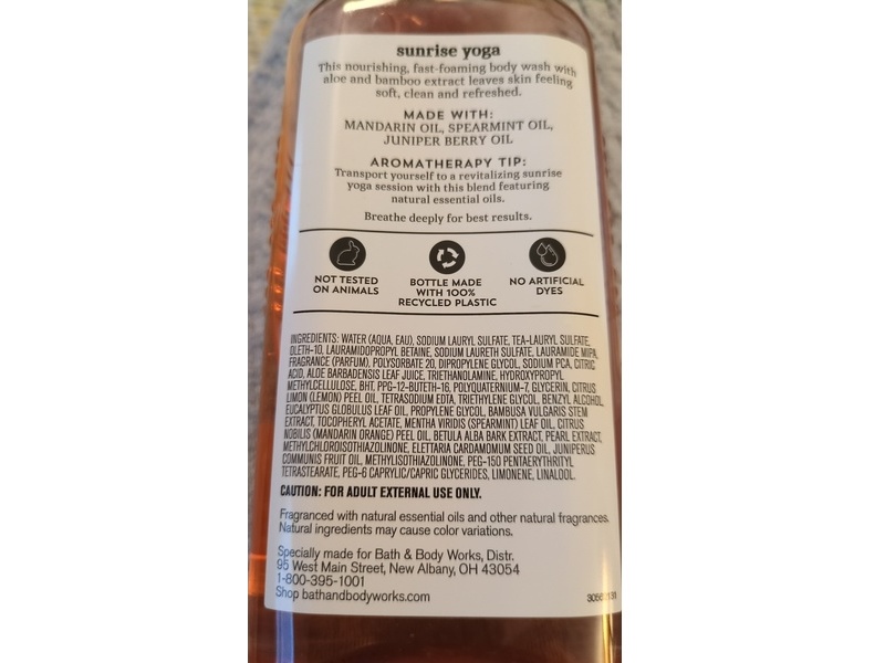 Bath & Body Works Body Wash + Foam Bath, Sunrise Yoga, 10 fl oz/295 mL