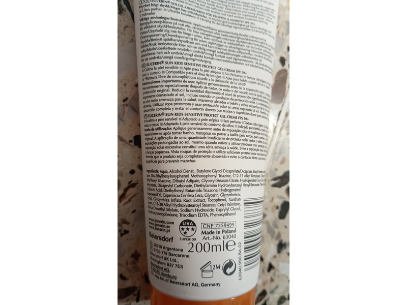 Eucerin Sun Kids Dry Touch Sun Gel Cream, SPF 50+, 200 mL