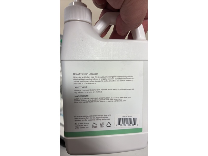 Sanitas Skincare Cleanser, Sensitive Skin, 24 fl oz/720 mL