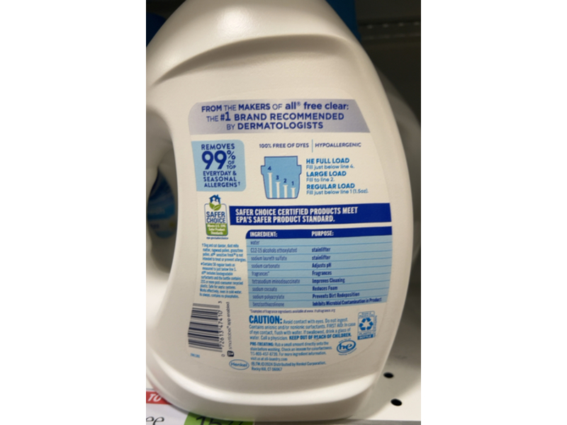 All Laundry Detergent, Spring Breeze, 58 Loads, 88 fl oz/2.6 L