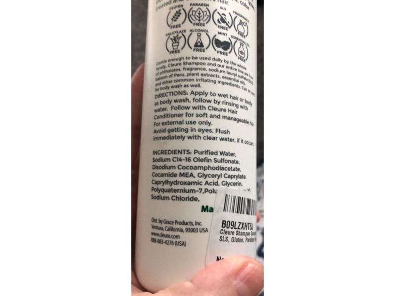 Cleure Hydrating & Volumizing Shampoo, 12 fl oz/354.88 mL