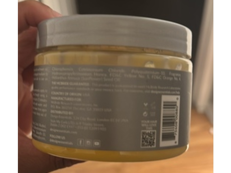 Design Essentials Moisture Retention Masque, Honey Creme, 12 oz/360 g
