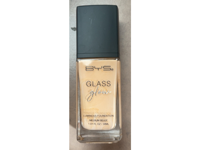 Bys Glass Glow Illuminating Foundation, Medium Beige, 1.01 fl oz/30 mL