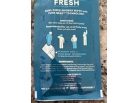 Super Fresh Co. Dual-Sided Shower Wipes, Unscented, 10 Count - Image 4