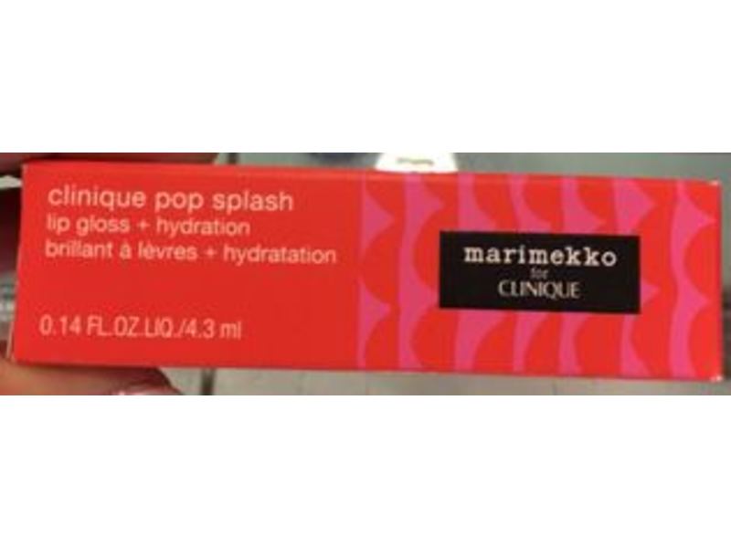 Clinique Pop Splash Lip Gloss + Hydration, 18 Pinot Pop, 0.14 fl oz/4.3 mL