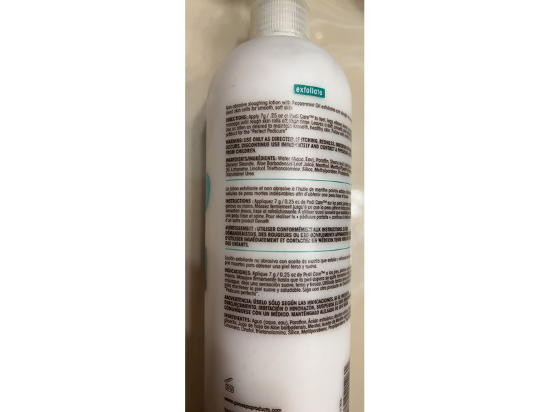 Gena Pedi Care Sloughing Lotion, Peppermint Oil, 16 fl oz/473 mL