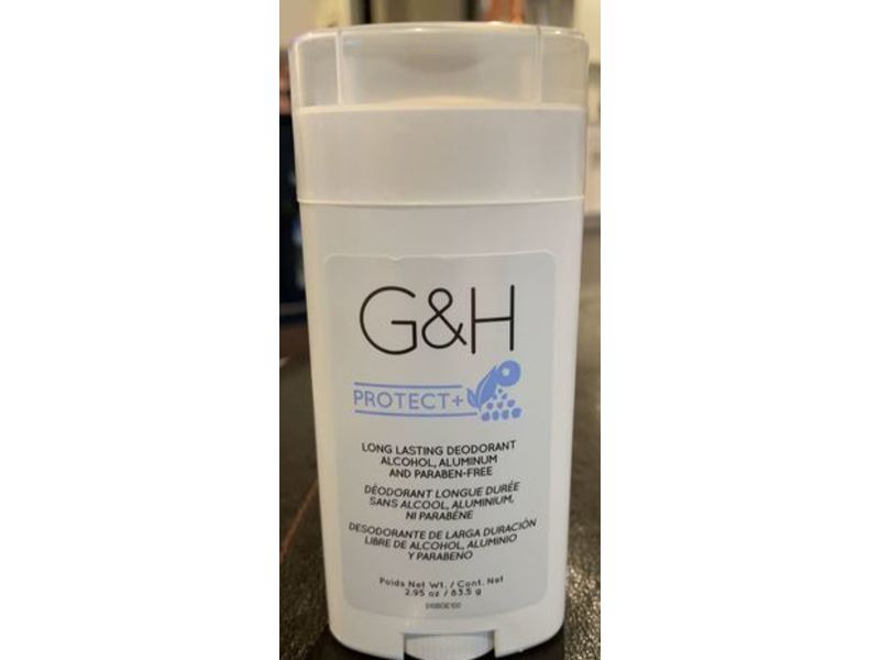 G&H Protect+ Long Lasting Deodorant, 2.95 oz/83.5 g