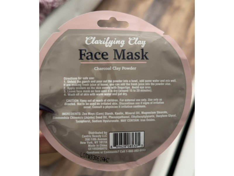 Balance Clarifying Clay Face Mask, Charcoal Clay Powder, 0.53 oz/15 g