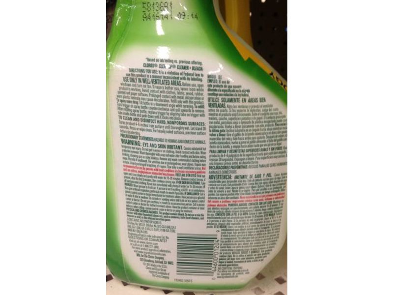 Clorox Clean-Up Cleaner + Bleach, Original, 32 fl oz/946 mL, Pack Of 12