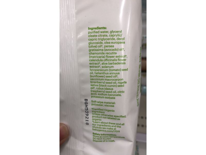 Babyganics Baby Wipes, 80 Wipes