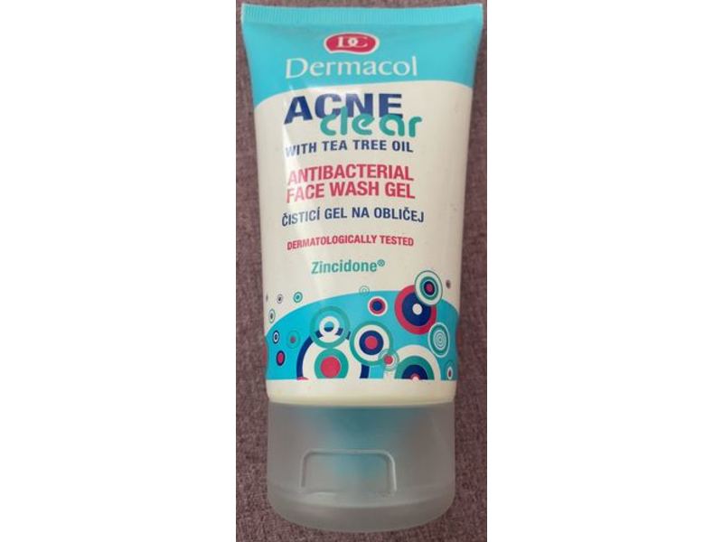 Dermacol Acne Clear Antibacterial Face Wash Gel with Tea Tree Oil, 150 mL