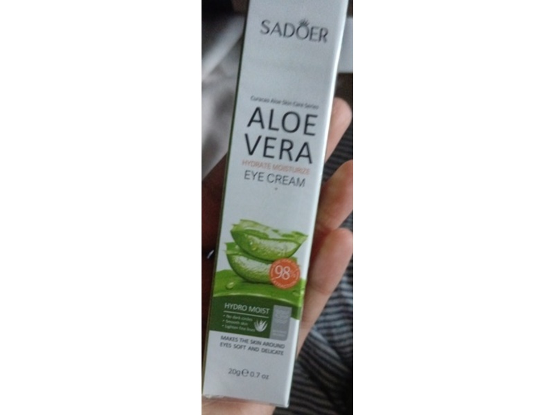 Sadoer Hydrating Moisture Eye Cream, Aloe Vera, 0.7 fl oz/20 g