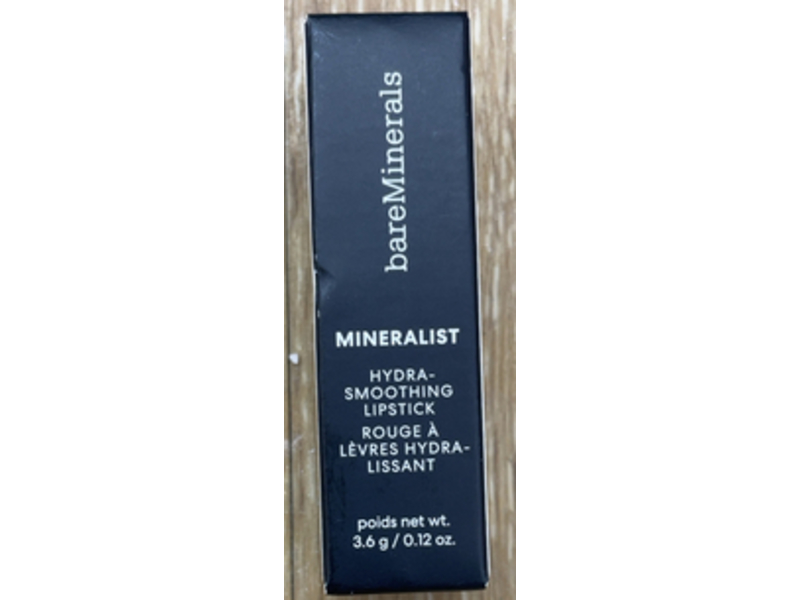BareMinerals Mineralist Hydra-Smoothing Lipstick, Romance, 0.12 oz/3.6 g