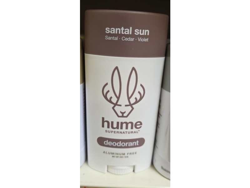 Hume Supernatural Deodorant, Santal Sun, 2 oz/57 g