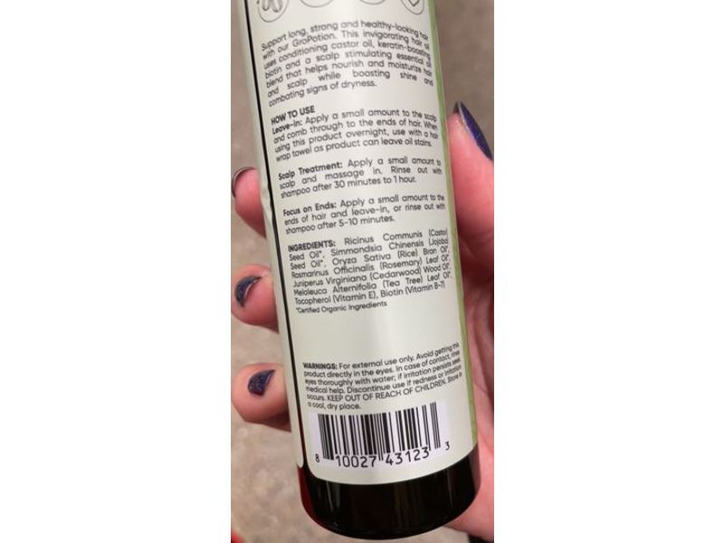 Sky Organics Gro Potion Essential 6 Oil Blend + Biotin, 6 fl oz/177 mL