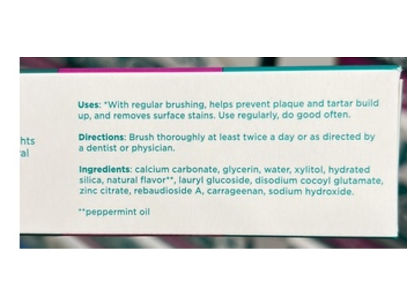 The Original Tom's of Maine Toothpaste, Peppermint, 4.7 oz/133 g, Pack Of 4