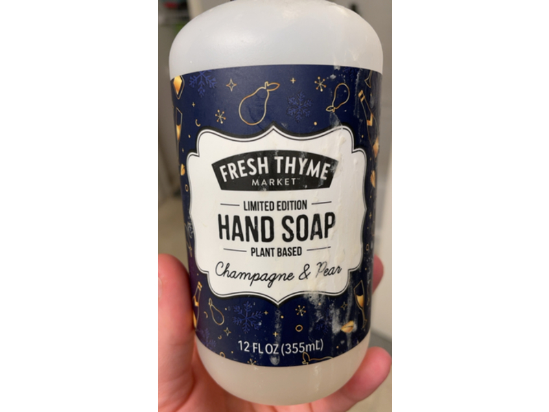 Fresh Thyme Hand Soap, Champagne & Pear, 12 fl oz/355 mL