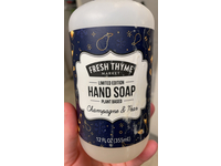 Fresh Thyme Hand Soap, Champagne & Pear, 12 fl oz/355 mL - Image 3