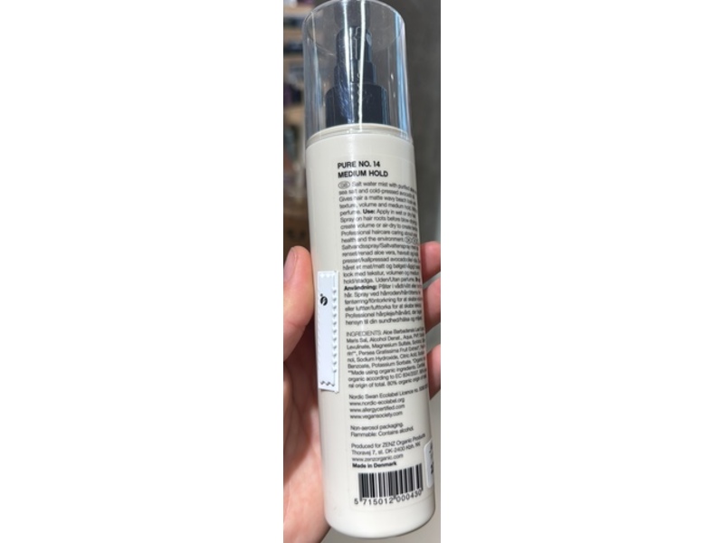 Zenz Pure No.14 Salt Water Spray, 6.7 fl oz/200 mL