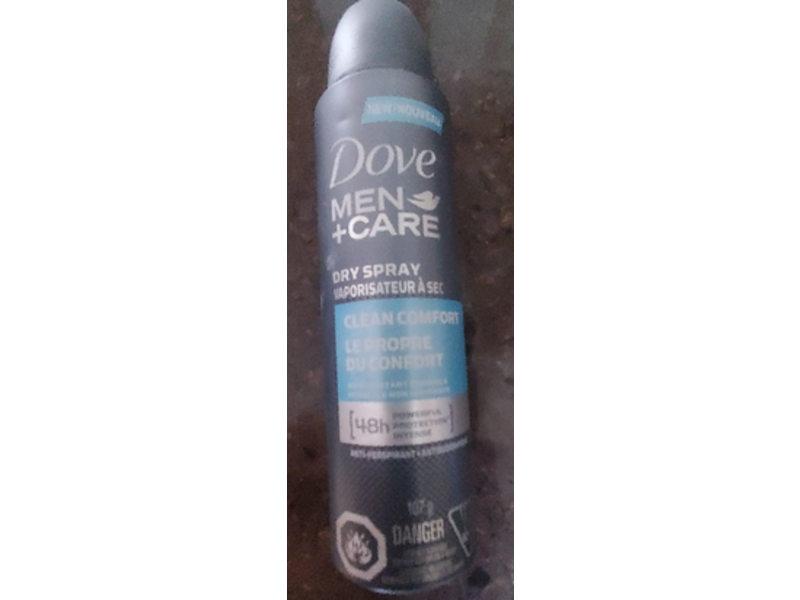Dove Men Care Clean Comfort Antiperspirants Dry Spray, 107 g