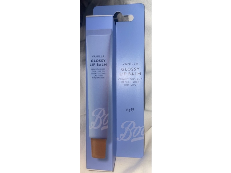Boots Glossy Lip Balm, Vanilla, 15 g