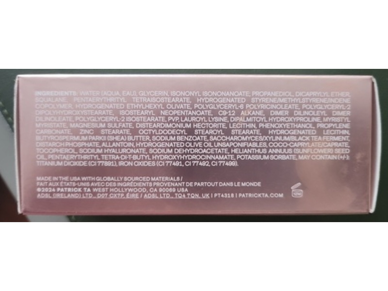 Patrick Ta Major Skin Hydra-Luxe Luminous Skin Perfecting Foundation, 18 Golden,1 fl oz/30 mL