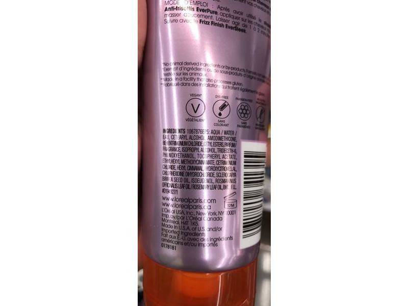 L'Oreal Paris Ever Pure Frizz-Defy Conditioner, Marula Oil, 8.5 fl oz/250 mL