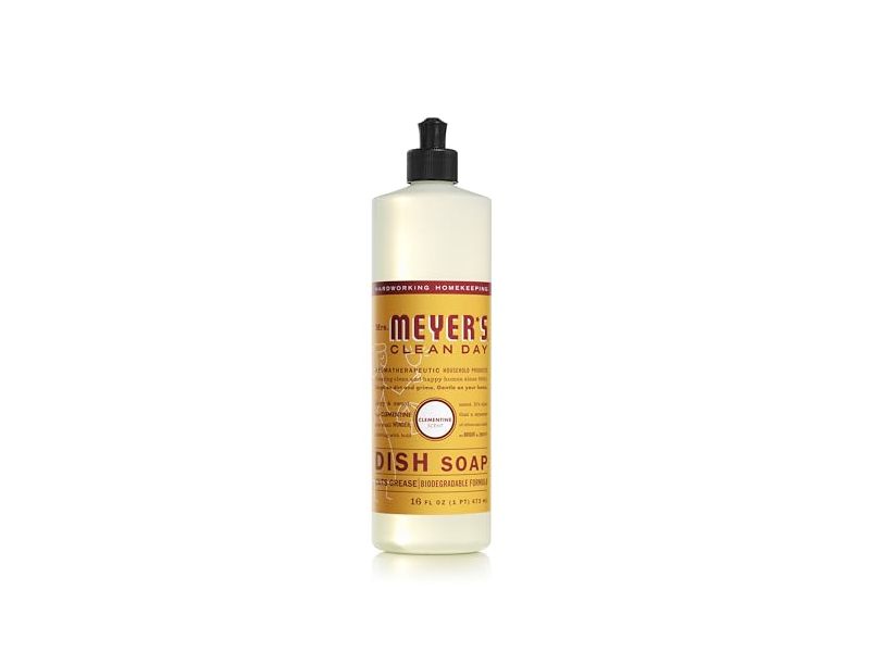 Mrs. Meyer's Clean Day Dish Soap, Clementine Scent, 16 fl oz/473 mL