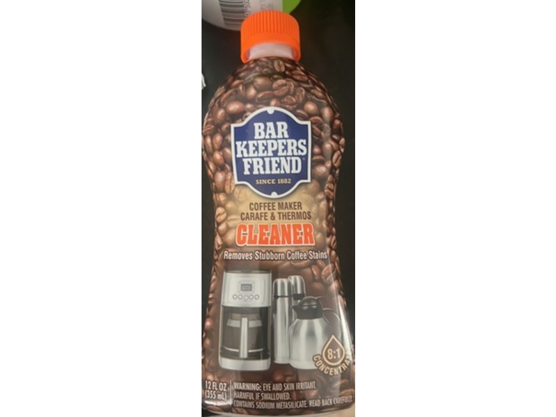 Bar Keepers Friend Coffee Maker Cleaner, 12 fl oz/255 mL, Pack Of 4