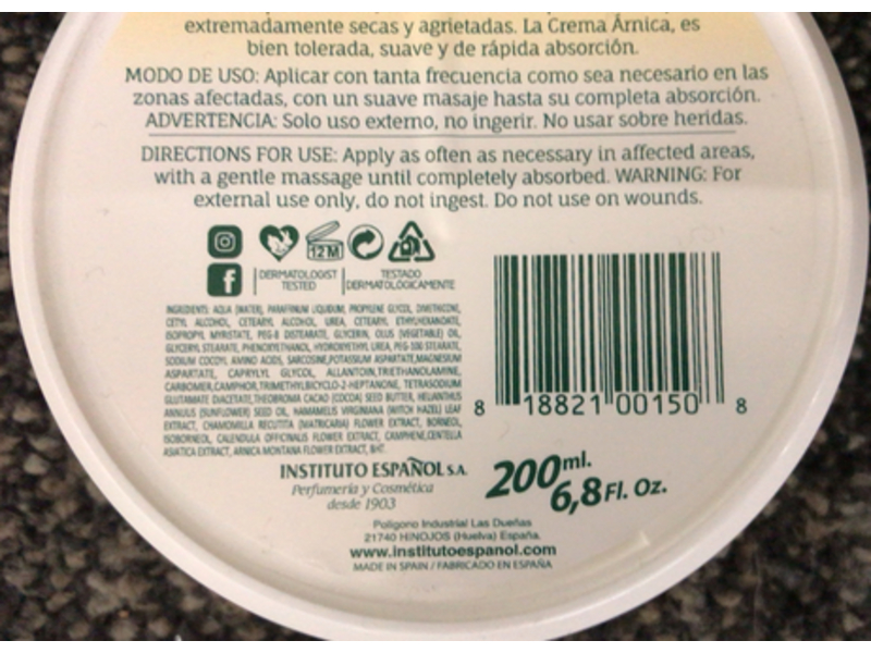 Avena Arnica Cream, 6.8 fl oz/200 g