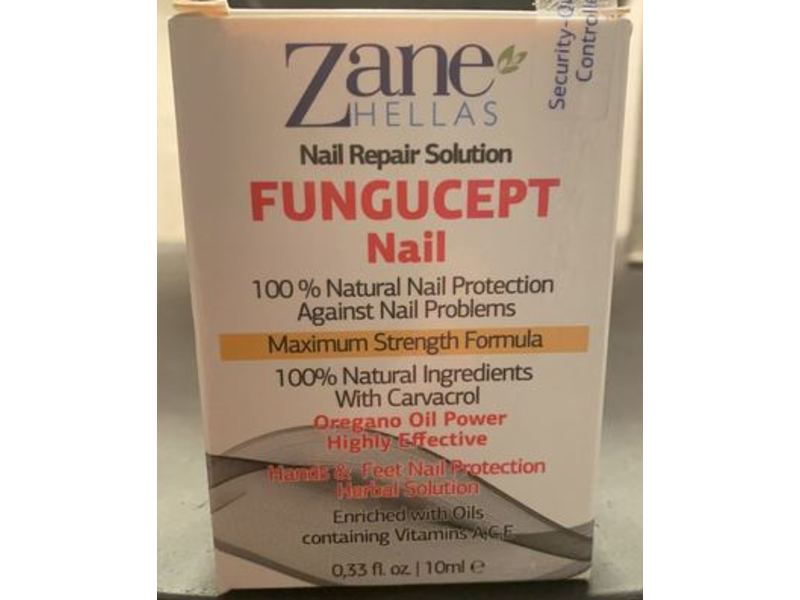 Zane Hellas Fungucept Nail Repair Solution, 0.33 fl oz/10 mL