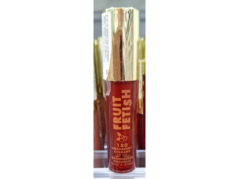 Milani Fruit Fetish Lip Oil, 180 Cranberry Currant, 0.135 fl oz