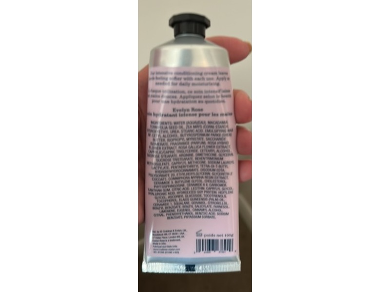 Crabtree & Evelyn Ultra-Moisturising Hand Therapy, Evelyn Rose, 3.5 oz/100 g