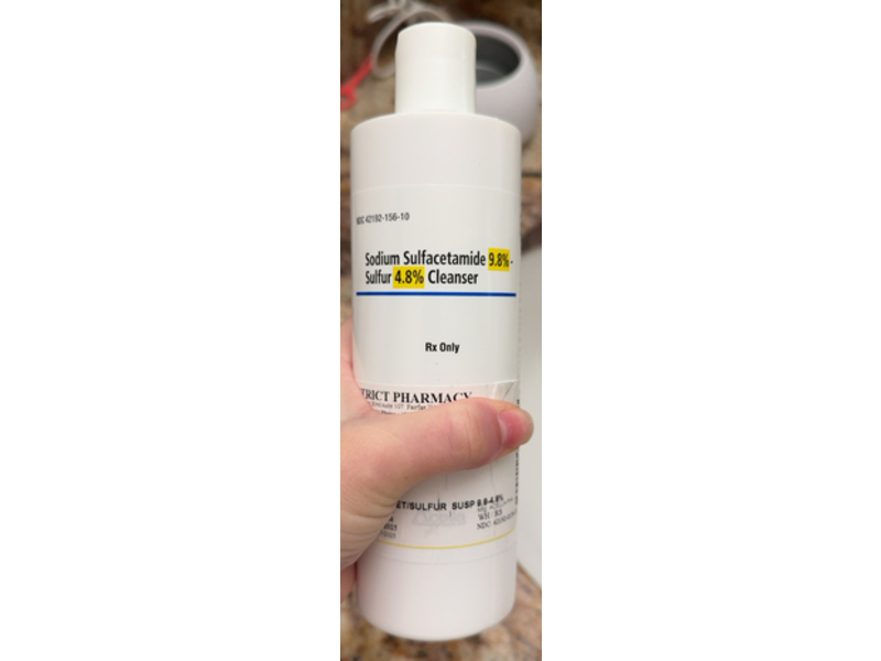 Sodium Sulfacetamide 9.8%-Sulfur 4.8%Cleanser, 12 fl oz, Acella (Rx)