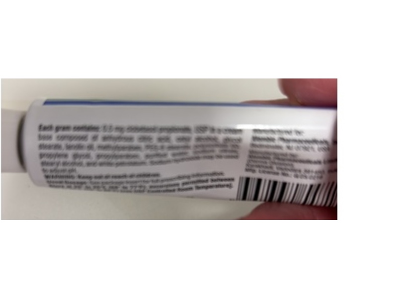 Clobetasol Propionate Cream USP, 0.05%, 15 g, Alembic (RX)