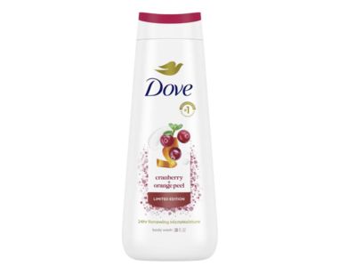 Dove Renewing MicroMoisture Body Wash, Cranberry + Orange Peel, 20 fl oz