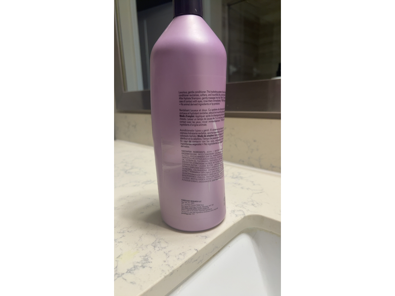 Pureology Hydrate Conditioner, Dry, Color-Treated Hair, 33.8 fl oz/1 L