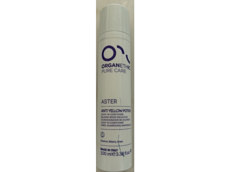 Organethic Pure Care Aster Anti Yellow Potion Leave-In Conditioner, 3.38 fl oz/100 mL