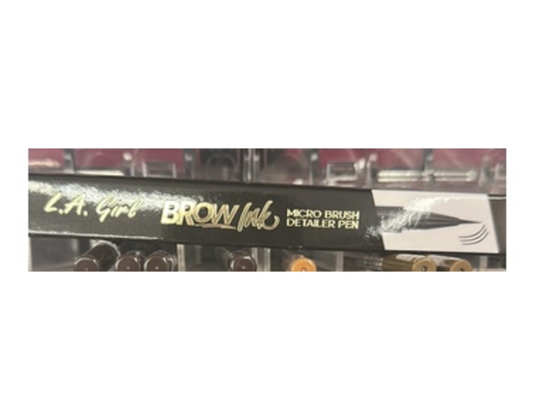 L.A. Girl Brow Ink Micro Brush Detailer Pen, Dark Brown, 0.015 fl oz