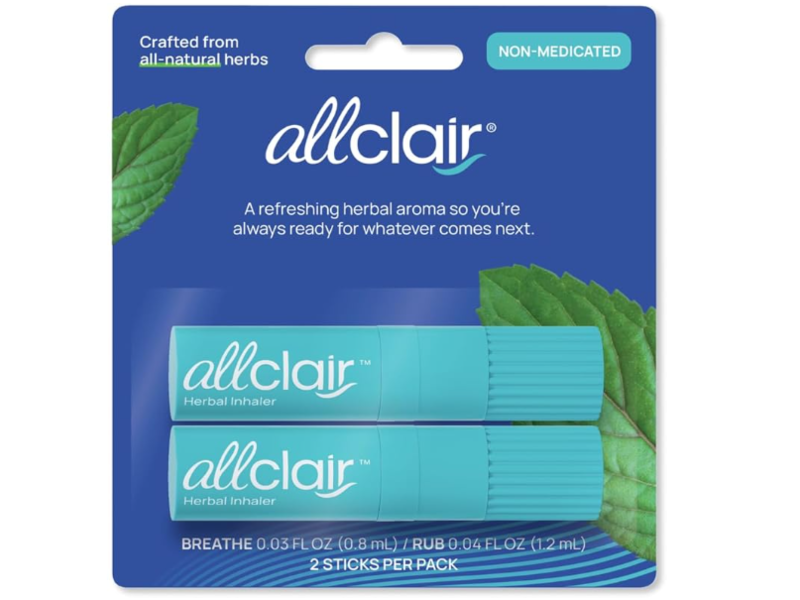 Allclair A Refreshing Herbal Aroma Inhaler Breath + Rub Set, Pack Of 2