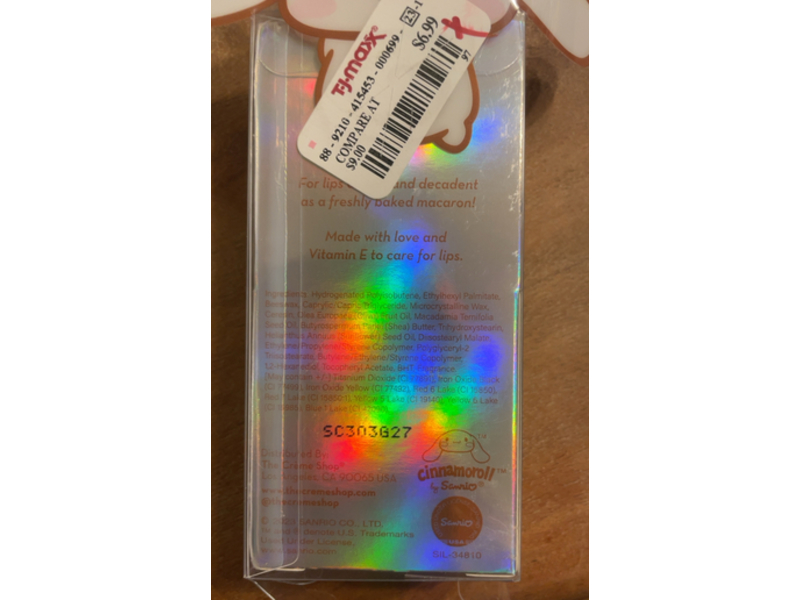 The Creme Shop x Cinnamoroll Macaron Lip Balm, Vitamin E + Shea Butter, 7.5 g